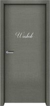 Deursticker - Washok - 17x6 - Wit