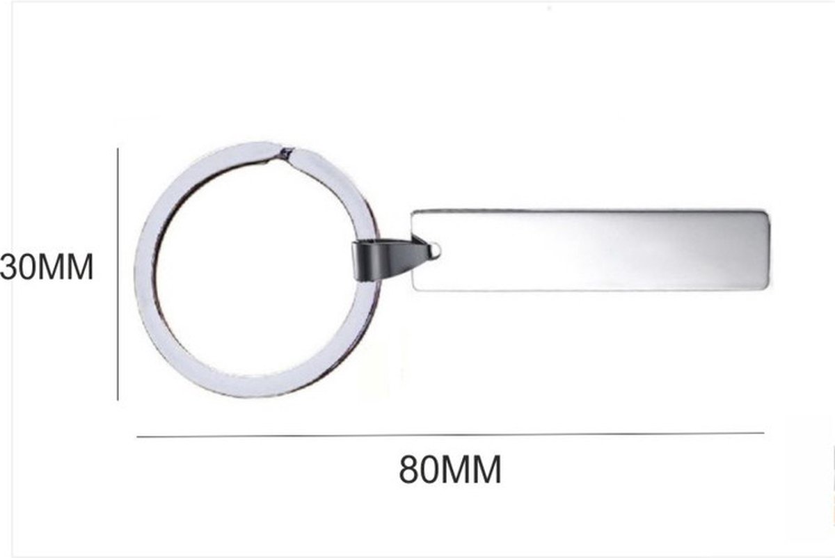 Sleutelhanger RVS - Een Knuffel