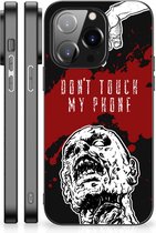 Back Case TPU Siliconen Hoesje iPhone 14 Pro GSM Hoesje met Zwarte rand Zombie Blood