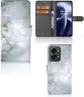 Flip case OnePlus Nord 2T Smartphone Hoesje Painting Grey
