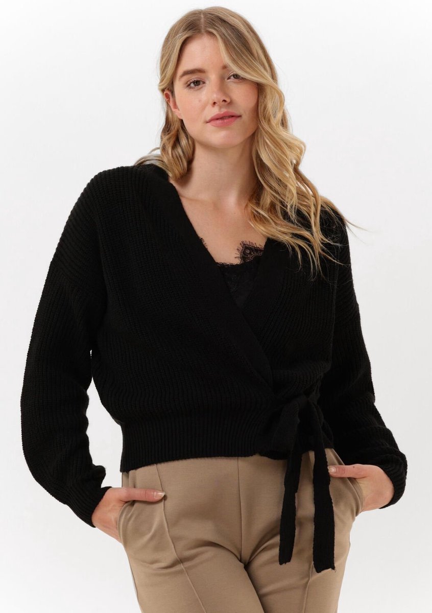 Simple Rosey Knit-eco-cot-22-3 Truien & Vesten Dames - Sweater - Hoodie - Vest- Zwart - Maat XL