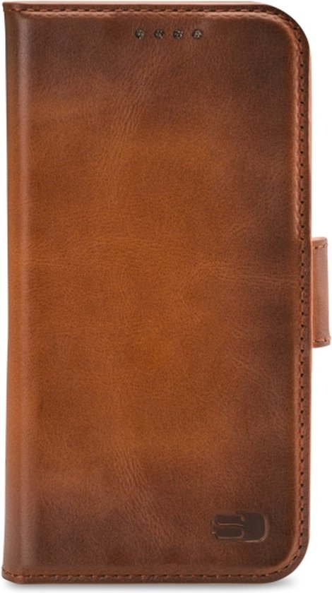 Senza Desire Leather Wallet Apple iPhone 14 Plus Burned Cognac