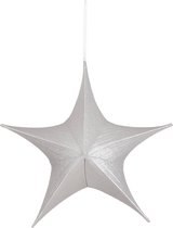 Suspension étoile de Noël House of Seasons - L40 x l12 x H40 cm - Argent