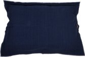 Lex & Max Raw Uni coussin pour chien rectangle 100x70cm bleu foncé