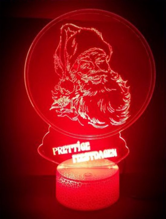 3D LED LAMP - KERSTMAN IN BOL