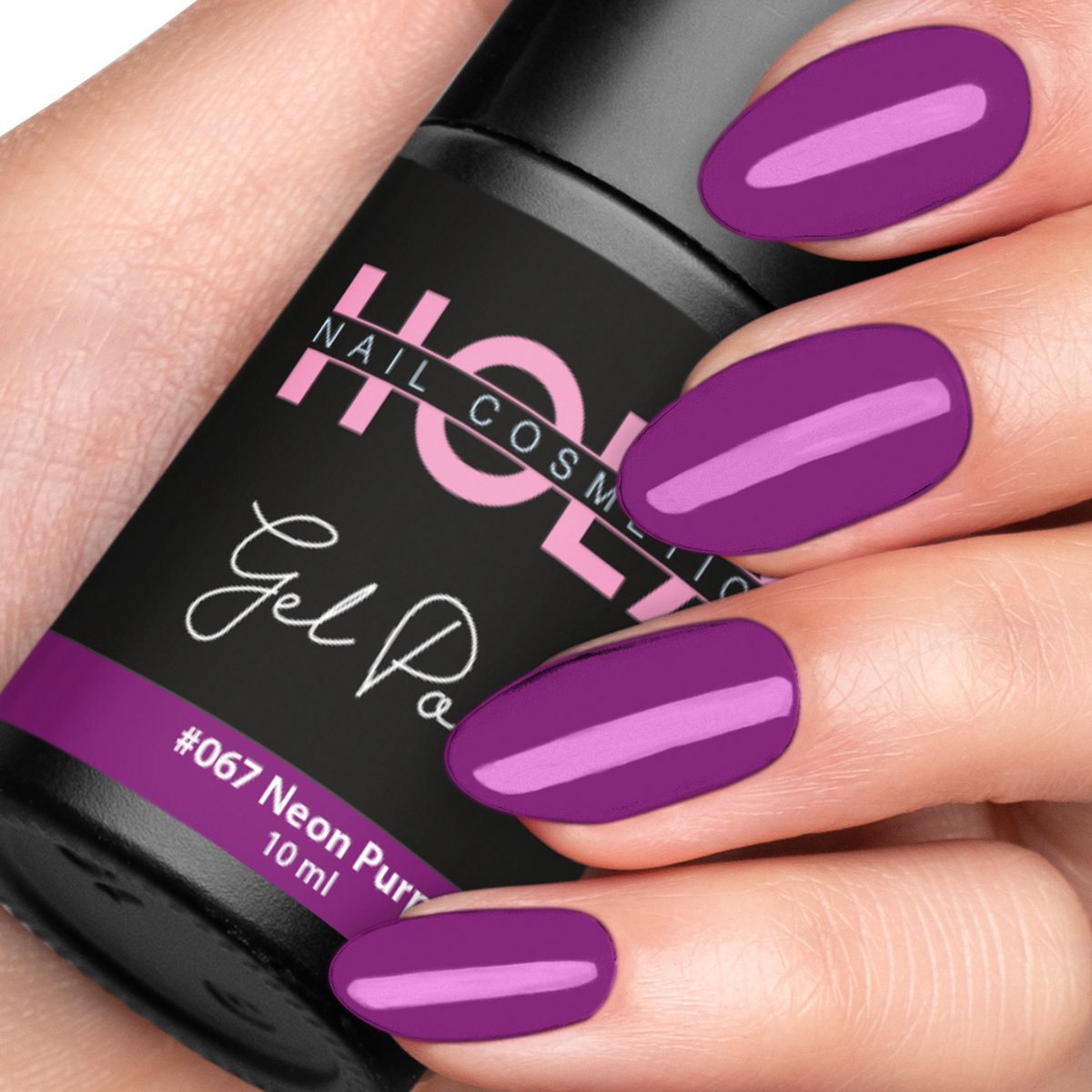 Hola Nail Cosmetica Gelpolish #067 Neon Purple (10ml)