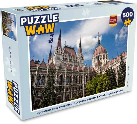 Puzzle Le bâtiment du parlement hongrois lors d'un après-midi clair - Puzzle  - Puzzle... | bol.com