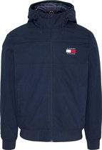 Tommy Jeans - Heren Jas winter Fleece Lined Shell Jacket - Blauw - Maat L |  bol.com