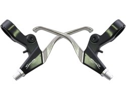 Saccon Remgrepenset V-brake 3-vinger Zwart/zilver 2-delig