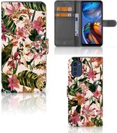 GSM Hoesje Motorola Moto E32 | Moto E32s Fotohoesje ontwerpen Flowers