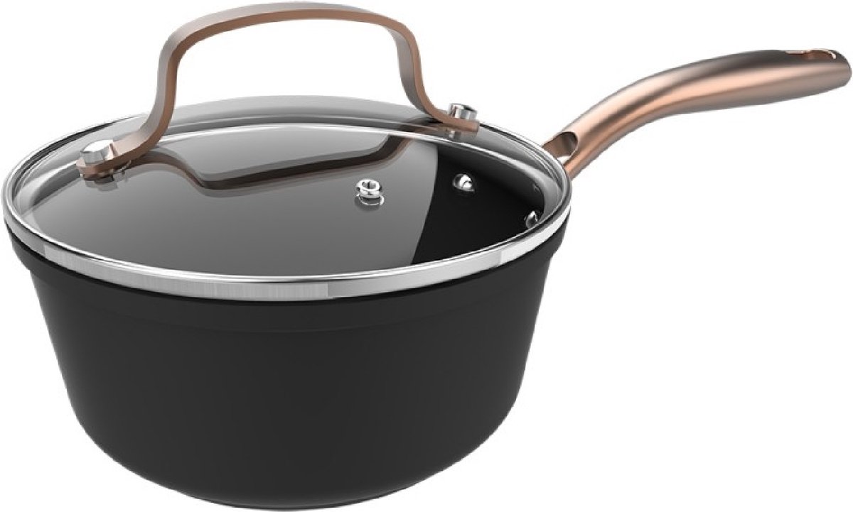 Casserolepan met deksel Cecotec Polka Fantasy 16 Pot Golden Ø 16 cm