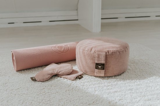 Oogkussen rib lavendel oudroze eco - Lotus van Yogi & Yogini — afbeelding 2
