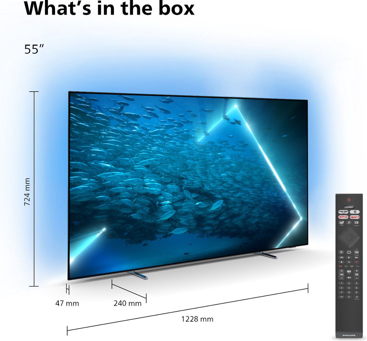 Philips 55OLED707 55 inch 4K OLED TV - Philips - €699,00