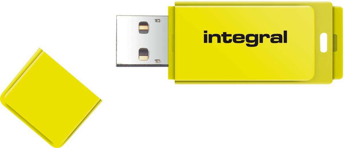 Integral Neon USB 2.0 stick 16 GB geel