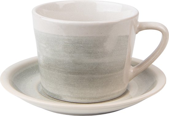 Koffiekop L.S.A. Dine met Schotel Recht (set van 4