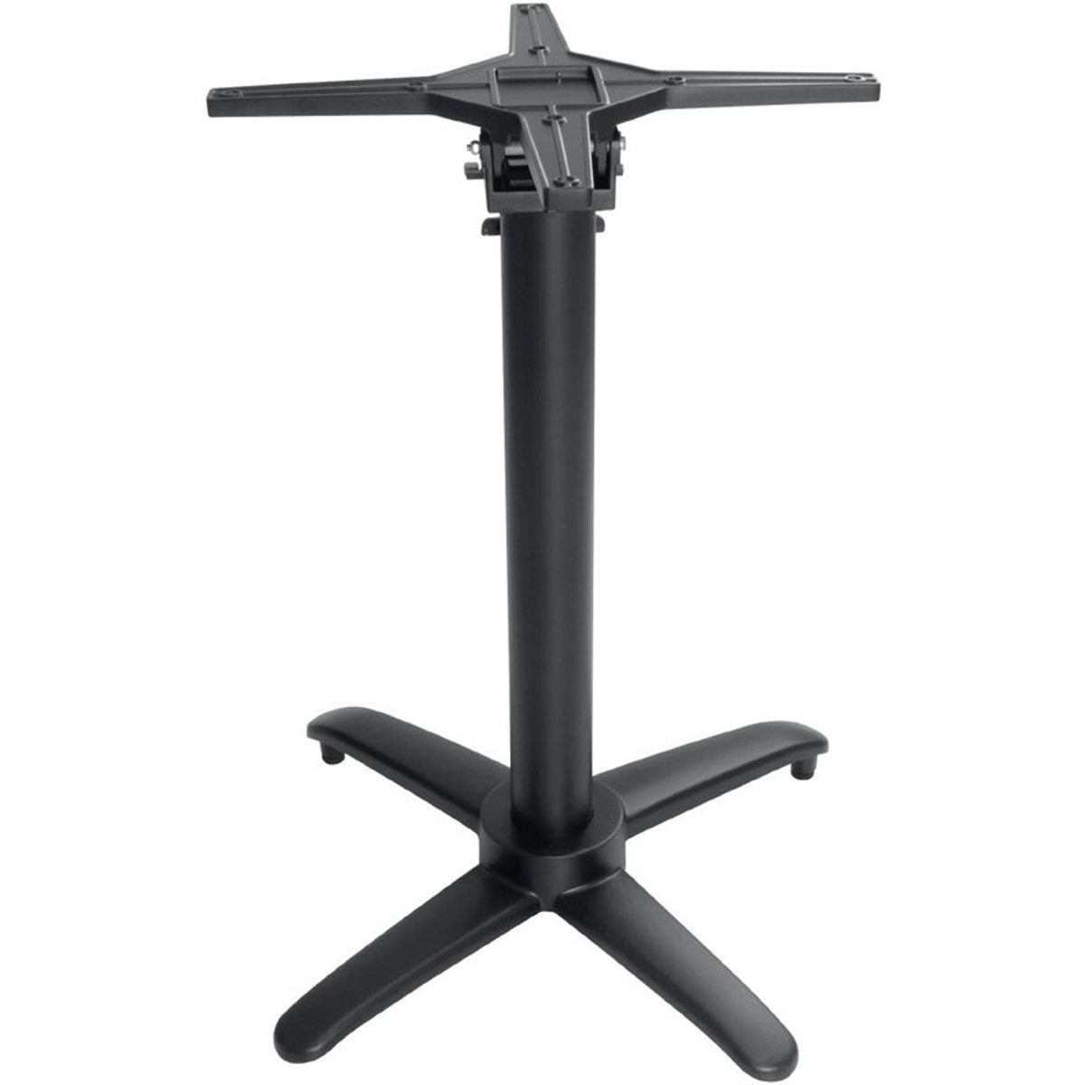 Bolero opklapbare aluminium tafelpoot zwart