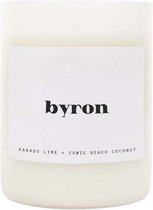 Sunnylife - Candles & Fragrance Kaars Byron - Kokosnoot Wax - Wit