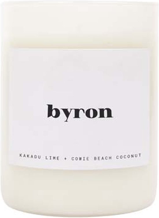 Sunnylife - Candles & Fragrance Kaars Byron - Kokosnoot Wax - Wit