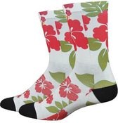 Defeet Sublimation Fietssok Aloha Wit Groen Rood