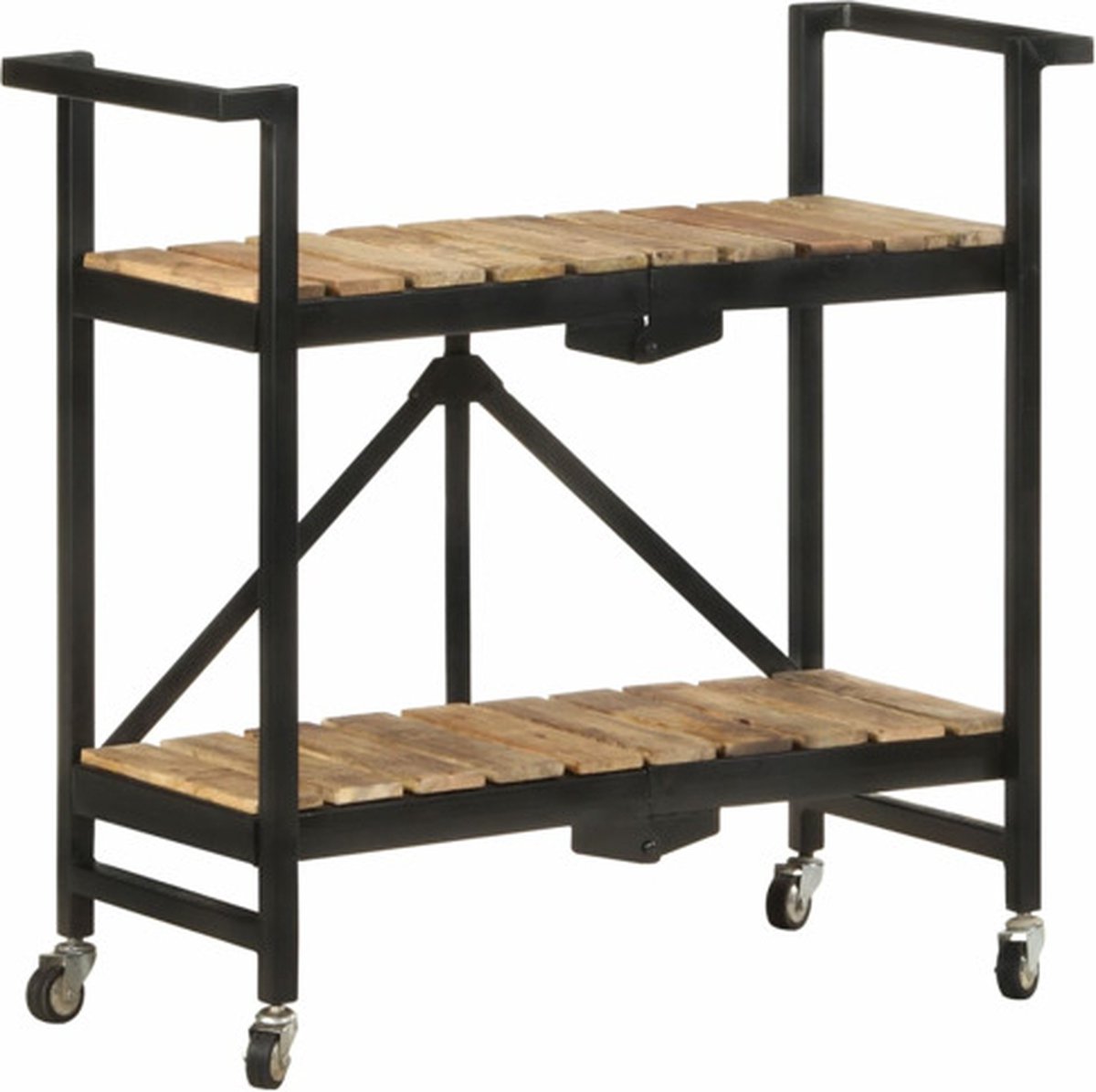vidaXL - Keukentrolley - 87x36x81 - cm - massief - mangohout