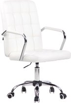 Chaise de bureau Clp Terni - Blanc - Similicuir