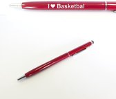Pen Met Gravering - I Love Basketbal