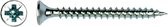 Spaanplaatschroef. 5.0 x 30mm. lang. verzinkt. platkop. kruiskop. 200 stuks houtschroeven. PGB-FASTENERS.