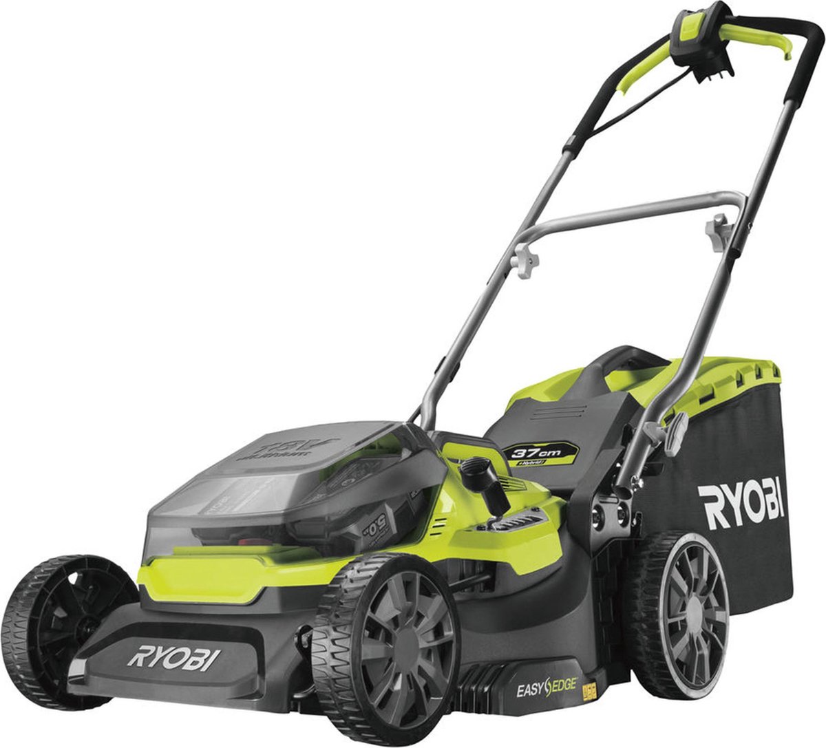 Ryobi RY18LMH37A-250 18V Li-Ion accu grasmaaier set (2x 5.0Ah) 37cm