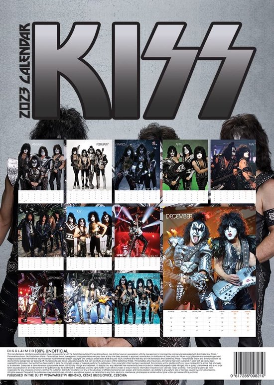 Kiss Kalender 2023 A3
