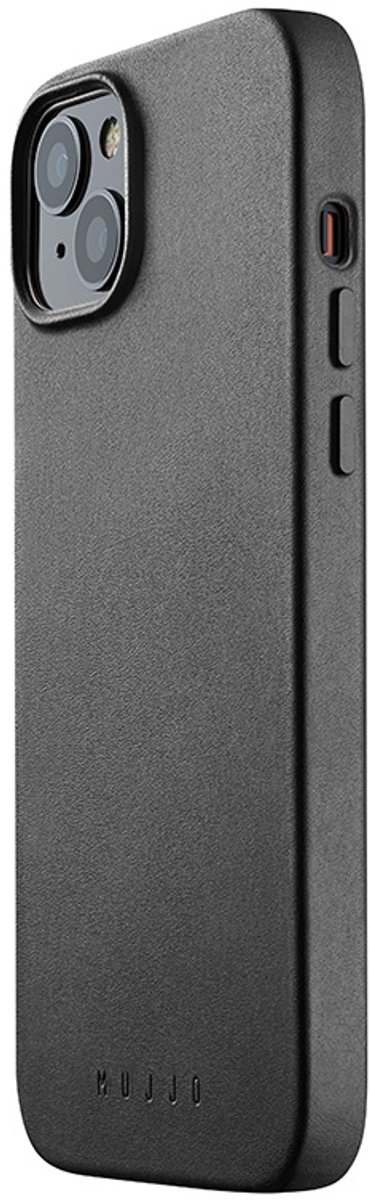 Mujjo - Full Leather Mag Case geschikt voor iPhone 14 Plus - zwart