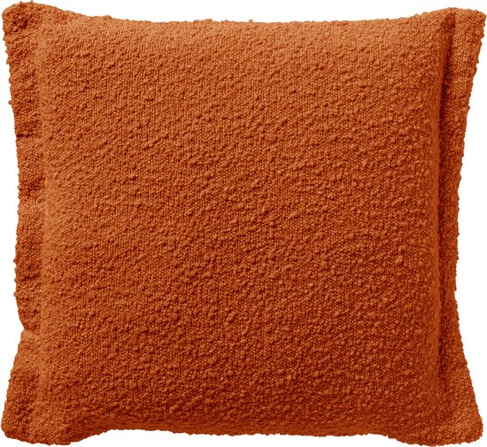 Dutch Decor OTIS - Sierkussen 45x45 cm Potters Clay - oranje - Inclusief binnenkussen