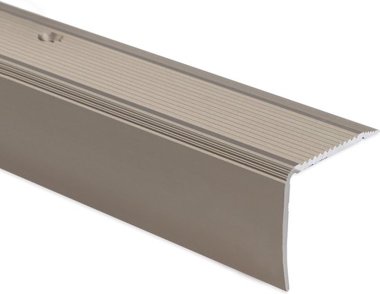 Floordirekt Traprandprofiel in L-vorm, van aluminium, 12 stuks