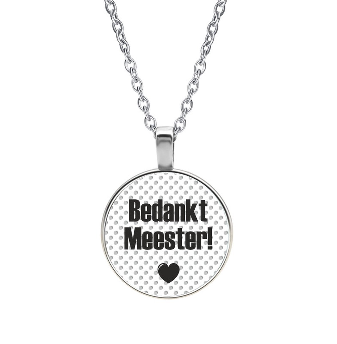 Ketting Glas - Bedankt Meester