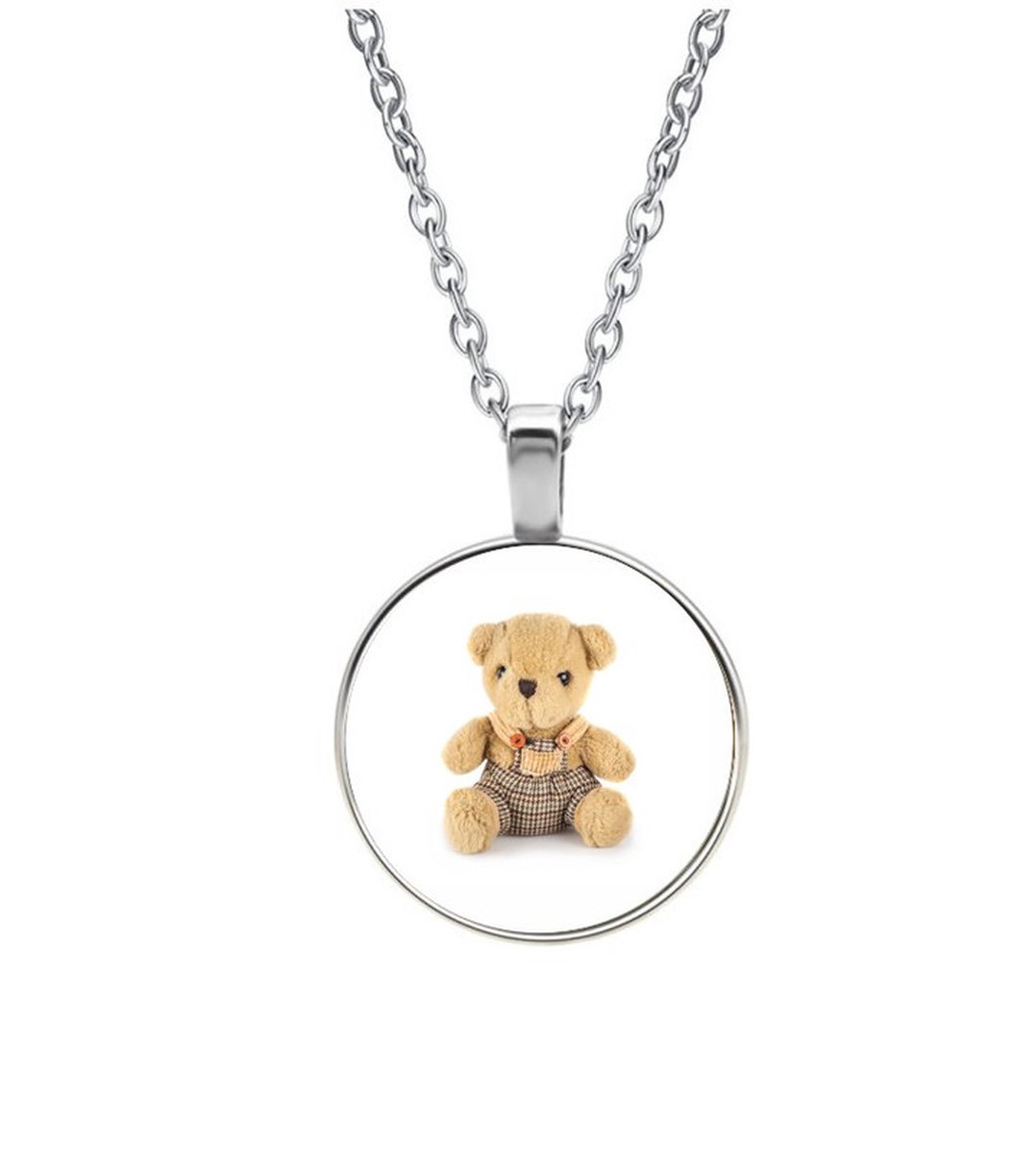 Ketting Glas - Teddybeer