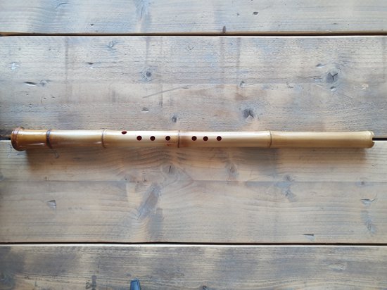 fabriqué une flûte en bambou avec un embout bois 