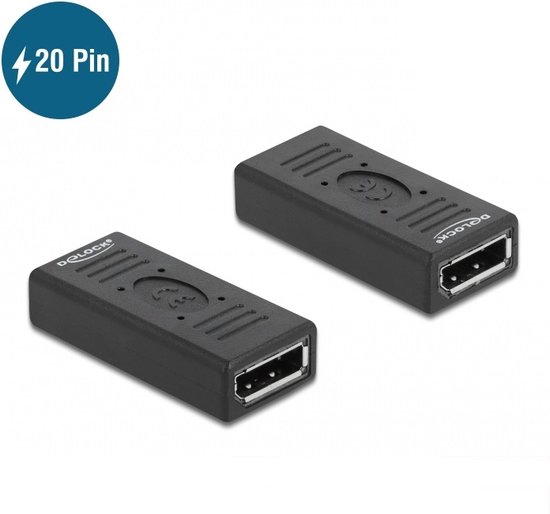 DeLOCK 66643, DisplayPort, DisplayPort, Femelle, Femelle, Droit, Droit