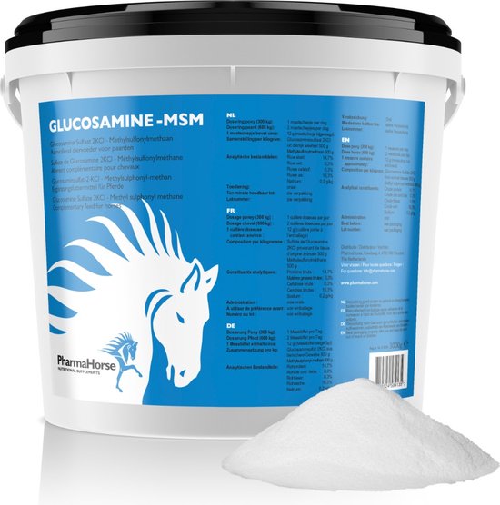 Glucosamine & MSM paard 3000 gram Glucosamine & MSM paard 3000 gram