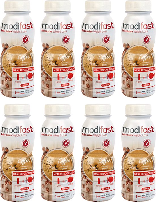 Foto: Modifast drinkmaaltijd koffie 8 stuks 8 x 236 ml