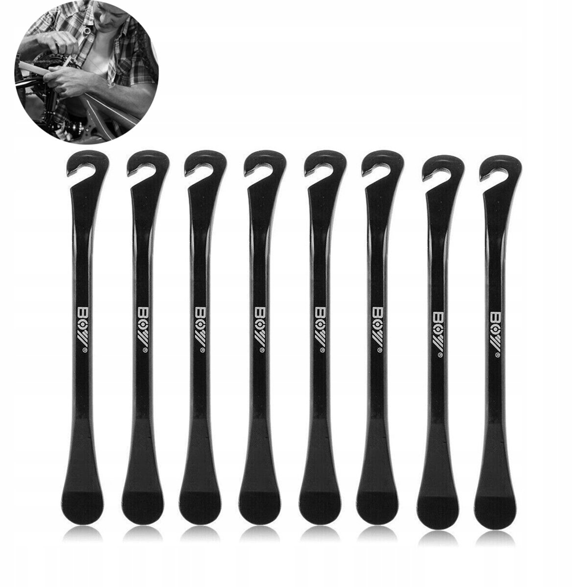 Fietsbanden reparatieset: Bandenlichters, Plakset & Gereedschap