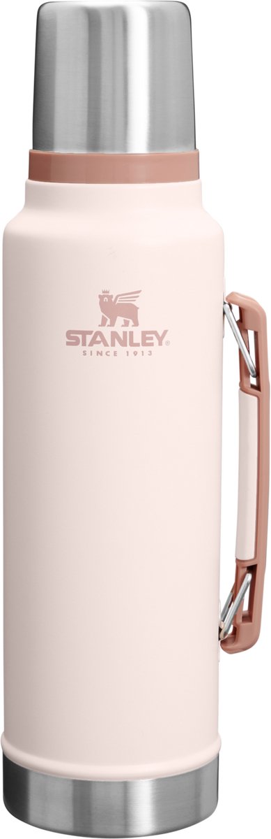 Stanley Classic Legendary Thermosfles 1.4L Houdt 40 Uur Warm, 35 Uur Koud - Lekvrij - Vaatwasserbestendig - BPA-Vrij - Voor Koffie, Thee en Meer - Roestvrijstalen Thermoskan - Matte Black
