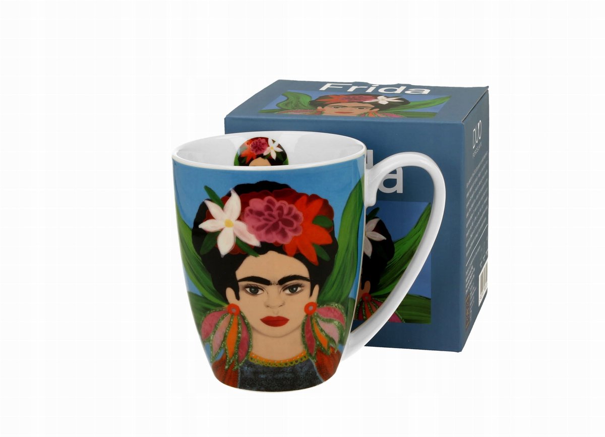 Duo Mok Classic MEXICAN ART BLAUW - Porselein, 360ml