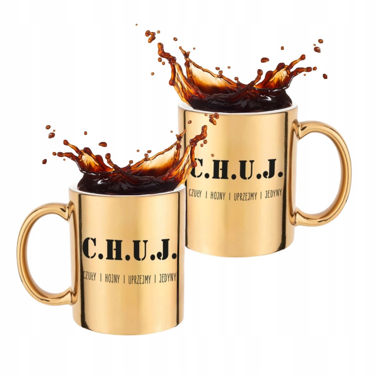 Gouden Keramische Mok 330ml - Grappig Cadeau voor Vriend