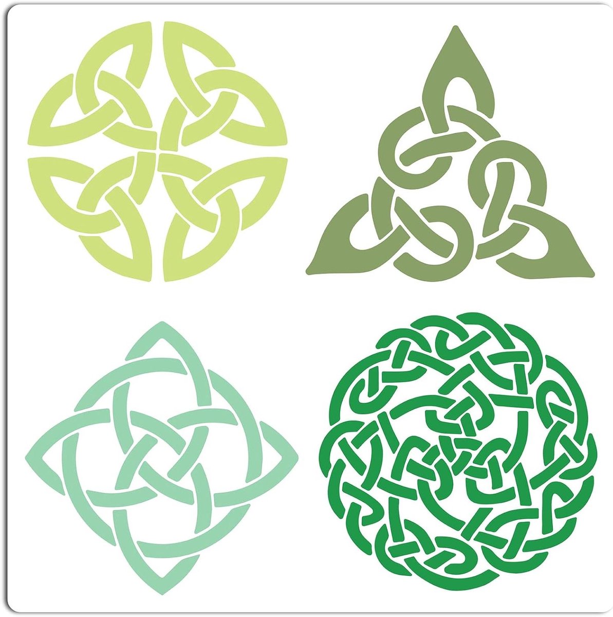 TTGoods - Keltische Knoop Stencil 11,8 Inch Herbruikbaar Plastic| DIY Schilderen Sjabloon voor Scrapbooking, Meubels en Decoratieve Viking Symbolen