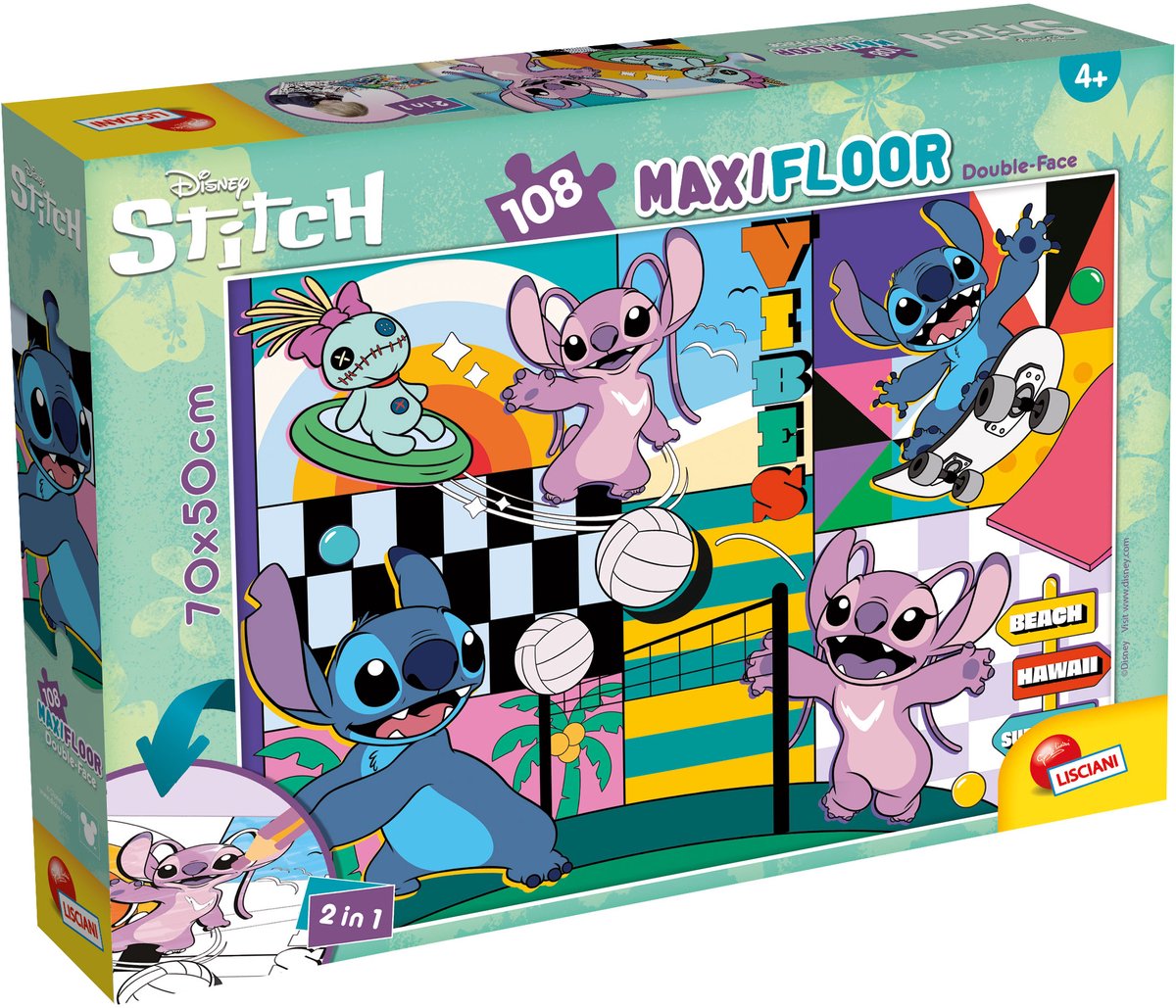 Lisciani - De kleine zeemeermin - Double face - Puzzel Maxifloor