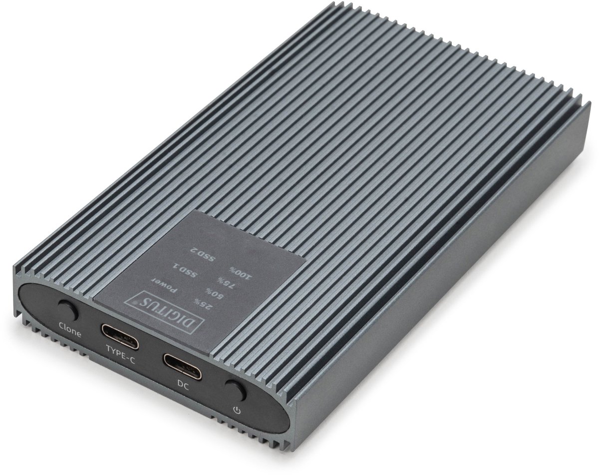 Digitus DA-71559 1 stuks Harde schijf-kopieerstation USB-C 3.2 Gen 2x2 Draagbaar