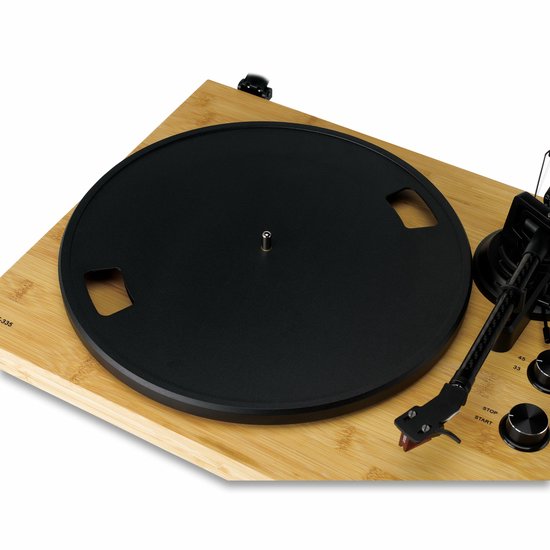 Lenco Platenspeler met Bluetooth - Ortofon 2M Red Cartridge - Duurzame Bamboebehuizing - Lenco Expertise lijn - LBT-335BA — afbeelding 3