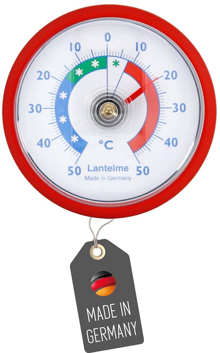 Analoge Koelkastthermometer Zelfklevend - Temperatuurmeter voor Vriezer en Koelkast (-50°C tot 50°C)