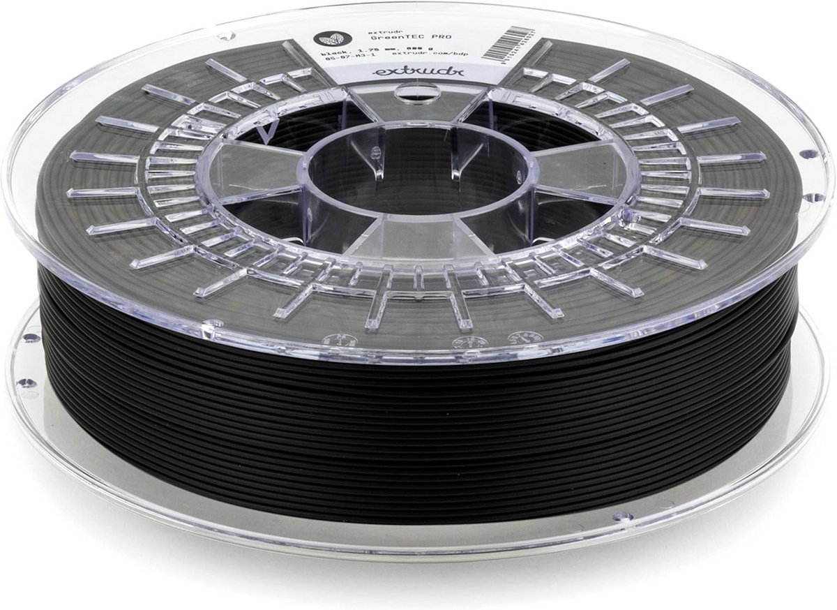 Biologisch Afbreekbaar 3D Printer Filament Groen 1.75mm Zwart | Hoge Temperatuur & Sterk