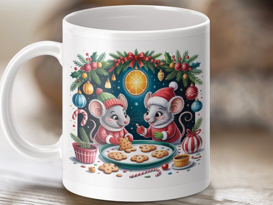 Vrolijke kerstkaart met katten in kersttrui | Kaartje2go
