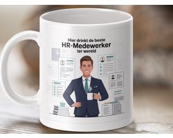 Mok hr Medewerker Beste, Werk Gerelateerd Geschenk, Grappige Beker, hr Beker, Beker voor hr, hr Manager cadeau, hr Specialist mok